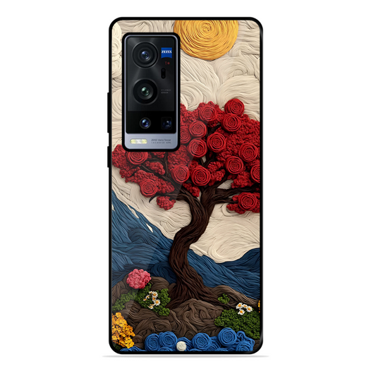 Nature Tree Printed Protective Phone Cover for Vivo X60 Pro Plus