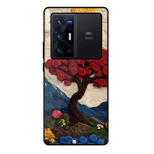 Nature Tree Printed Protective Phone Cover for Vivo X70 Pro Plus