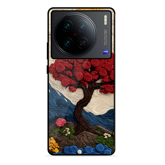 Nature Tree Printed Protective Phone Cover for Vivo X90 Pro