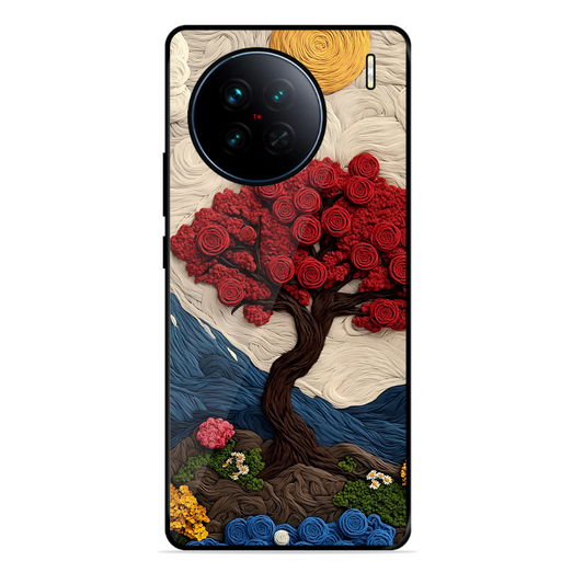 Nature Tree Printed Protective Phone Cover for Vivo X90