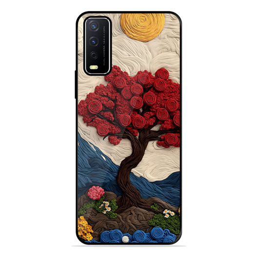 Nature Tree Printed Protective Phone Cover for Vivo Y12S