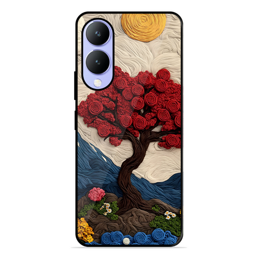 Nature Tree Printed Protective Phone Cover for Vivo Y17S