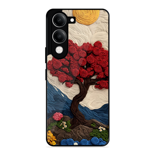 Nature Tree Printed Protective Phone Cover for Vivo Y19E