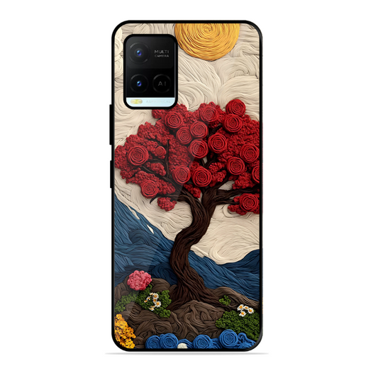 Nature Tree Printed Protective Phone Cover for Vivo Y21A