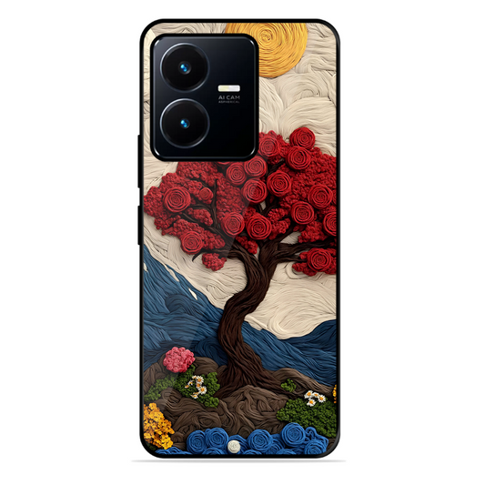 Nature Tree Printed Protective Phone Cover for Vivo Y22