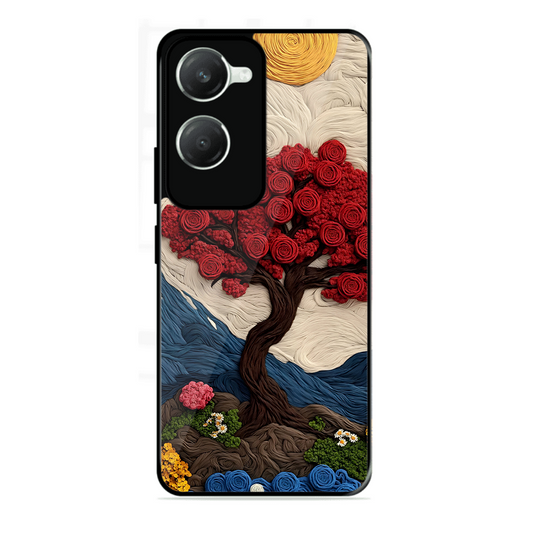Nature Tree Printed Protective Phone Cover for Vivo Y28E 5G