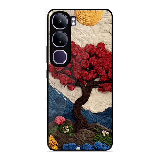 Nature Tree Printed Protective Phone Cover for Vivo Y300 5G