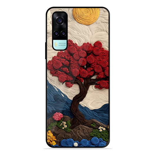 Nature Tree Printed Protective Phone Cover for Vivo Y53S