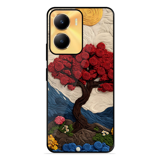Nature Tree Printed Protective Phone Cover for Vivo Y56 5G