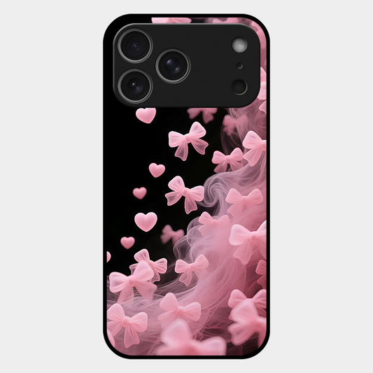 Pink Bow Hearts Printed Protective Phone Cover for iPhone 17 Pro Max