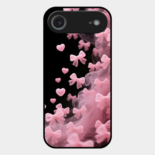 Pink Bow Hearts Printed Protective Phone Cover for iPhone Air