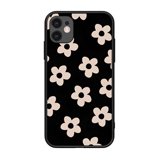 White Flower Printed Protective Phone Cover for iPhone 11