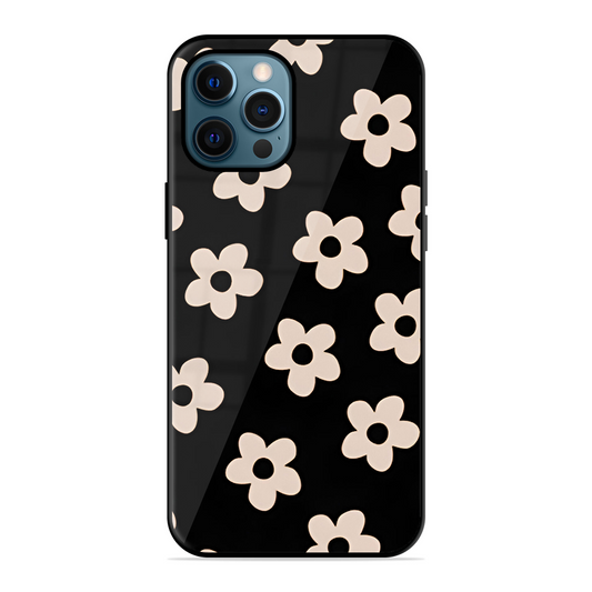 White Flower Printed Protective Phone Cover for iPhone 12 Pro
