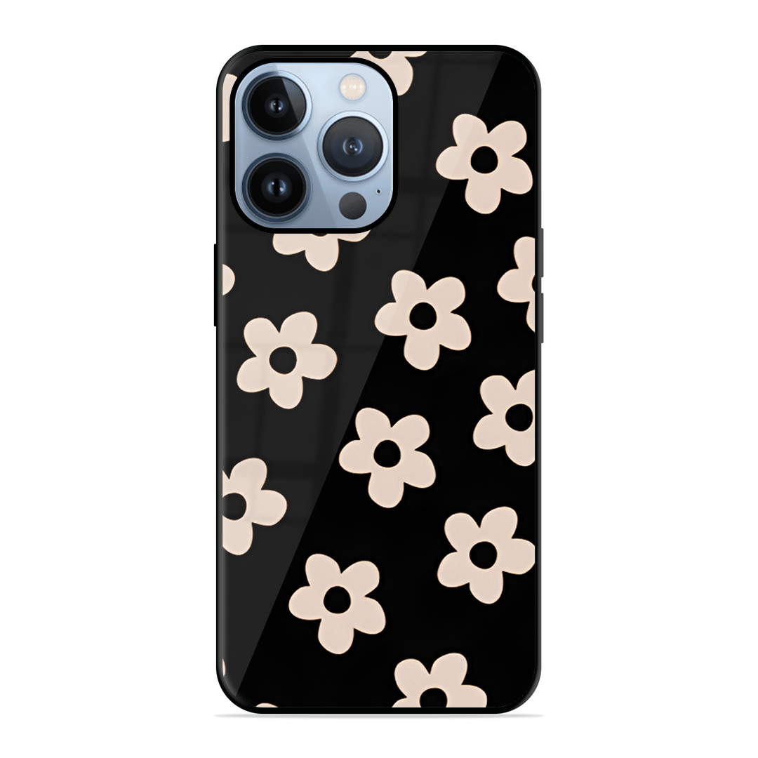 White Flower Printed Protective Phone Cover for iPhone 13 Pro Max