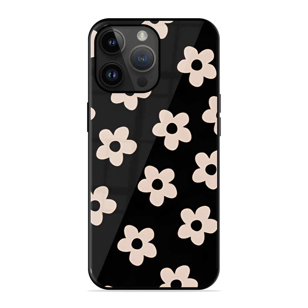 White Flower Printed Protective Phone Cover for iPhone 14 Pro Max