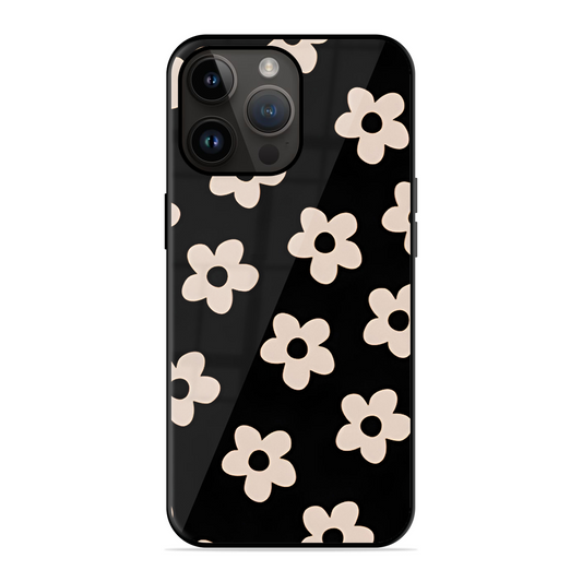 White Flower Printed Protective Phone Cover for iPhone 14 Pro Max