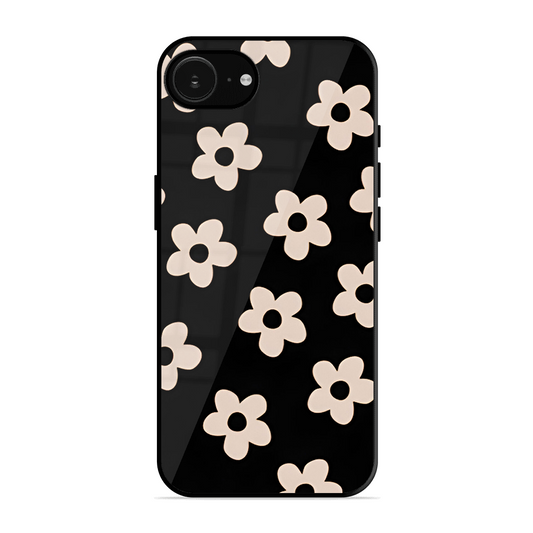 White Flower Printed Protective Phone Cover for iPhone 16e