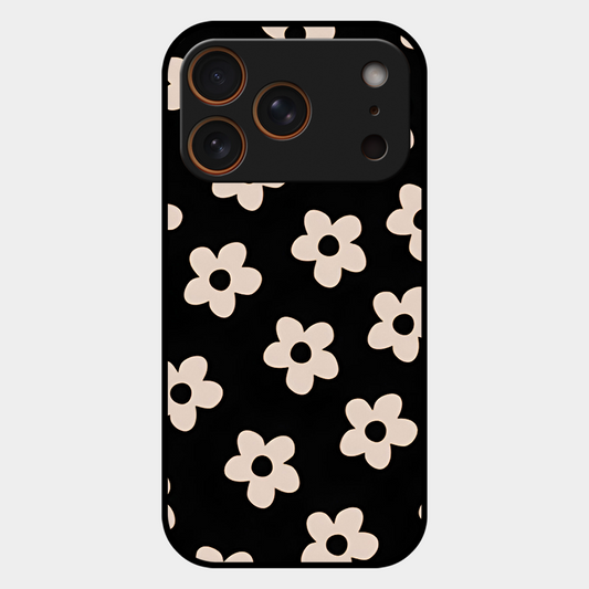 White Flower Printed Protective Phone Cover for iPhone 17 Pro