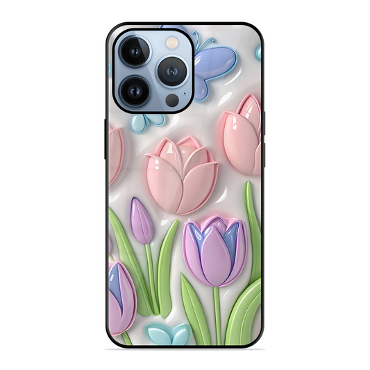 Lotus Flower Printed Protective Phone Cover for iPhone 13 Pro Max