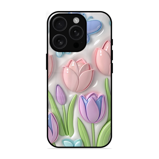 Lotus Flower Printed Protective Phone Cover for iPhone 16 Pro Max
