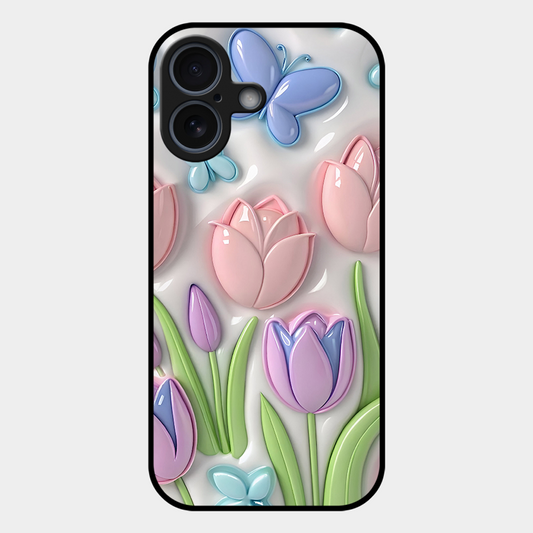 Lotus Flower Printed Protective Phone Cover for iPhone 17