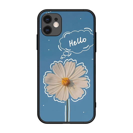 Hello Flower Printed Protective Phone Cover for iPhone 11