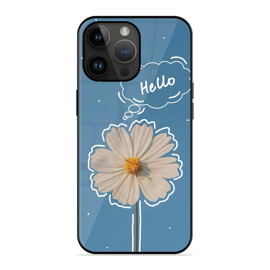 Hello Flower Printed Protective Phone Cover for iPhone 14 Pro Max