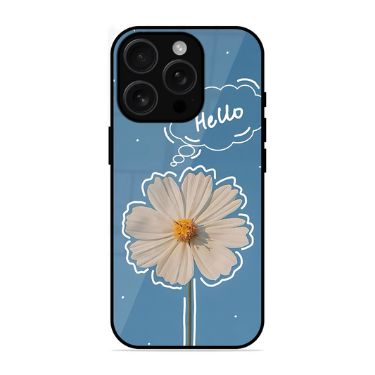 Hello Flower Printed Protective Phone Cover for iPhone 16 Pro