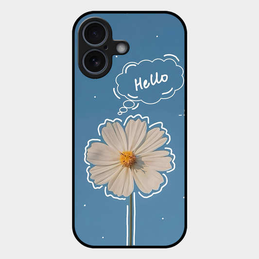 Hello Flower Printed Protective Phone Cover for iPhone 17