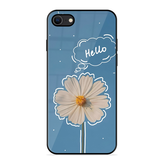 Hello Flower Printed Protective Phone Cover for iPhone SE 2020