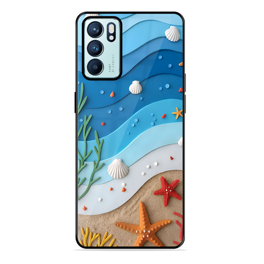 Beach Thing Printed Protective Phone Cover forOppo Reno 6 5G