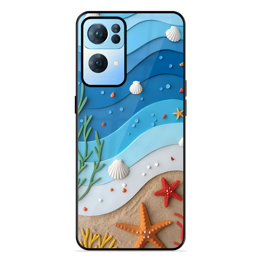 Beach Thing Printed Protective Phone Cover forOppo Reno 7 Pro 5G