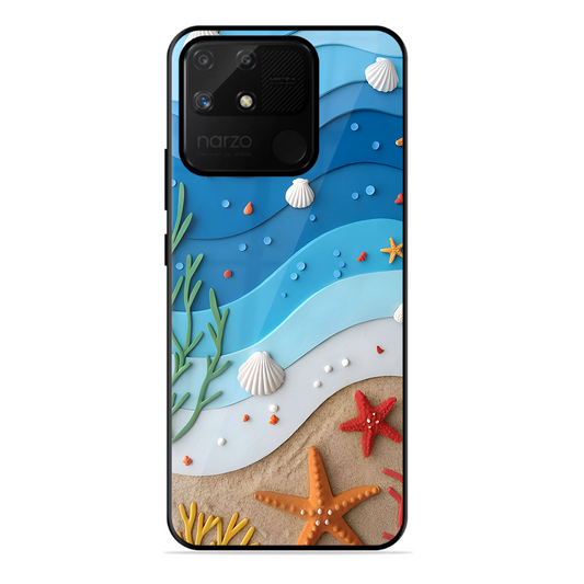 Beach Thing Printed Protective Phone Cover forRealme Narzo 50A