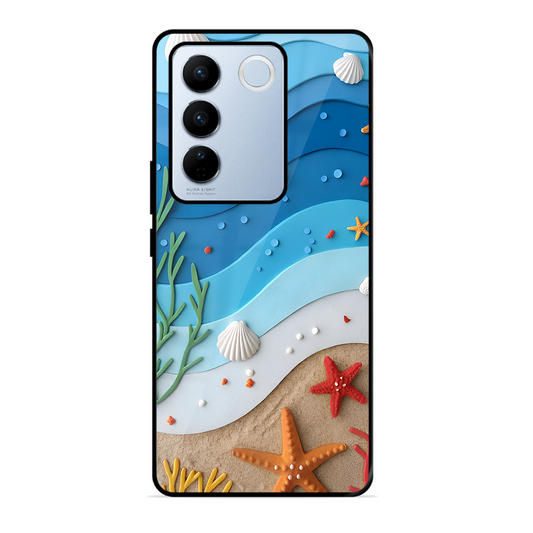 Beach Thing Printed Protective Phone Cover forVivo V27 Pro 5G