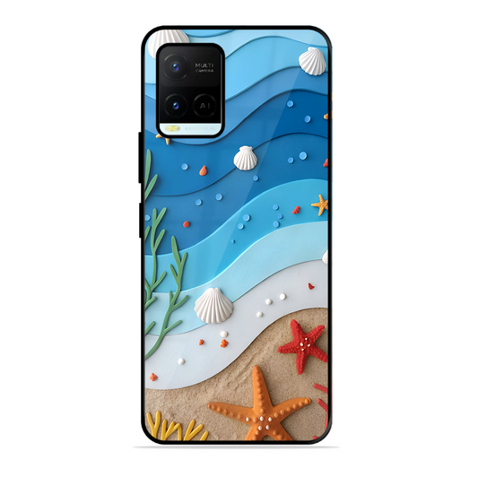 Beach Thing Printed Protective Phone Cover forVivo Y21A