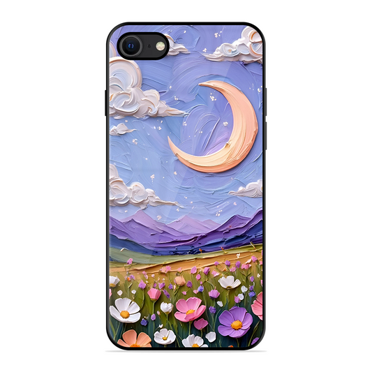 Beauty In Floral Printed Protective Phone Cover for iPhone SE 2020