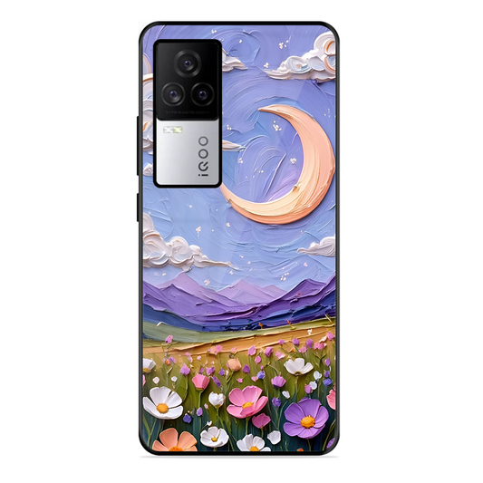 Beauty In Floral Printed Protective Phone Cover forIqoo 7 Legend 5G