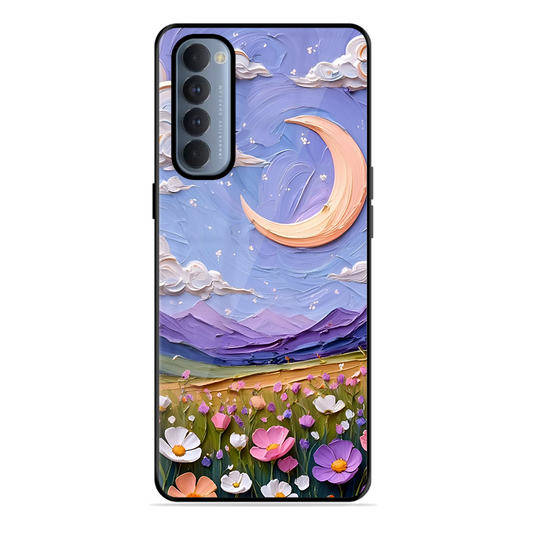 Beauty In Floral Printed Protective Phone Cover forOppo Reno 4 Pro