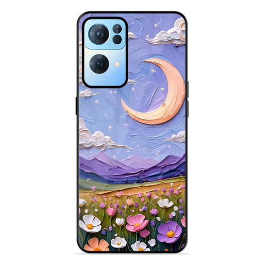 Beauty In Floral Printed Protective Phone Cover forOppo Reno 7 Pro 5G