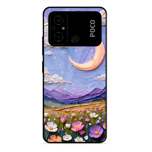 Beauty In Floral Printed Protective Phone Cover forPoco C55