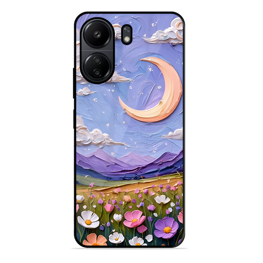 Beauty In Floral Printed Protective Phone Cover forPoco C65
