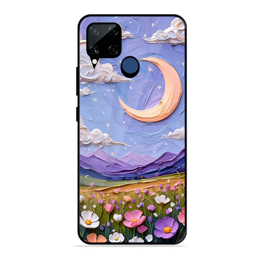 Beauty In Floral Printed Protective Phone Cover forRealme C15