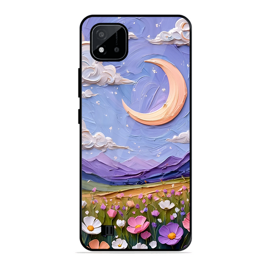 Beauty In Floral Printed Protective Phone Cover forRealme C20