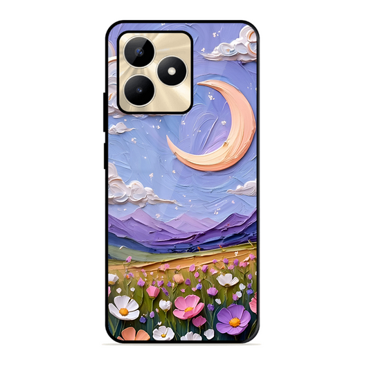 Beauty In Floral Printed Protective Phone Cover forRealme C51