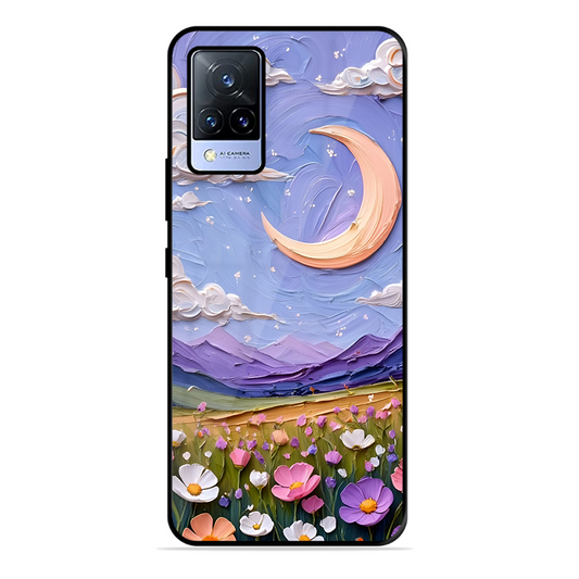 Beauty In Floral Printed Protective Phone Cover forVivo V21 5G