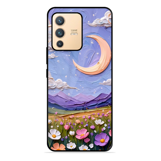 Beauty In Floral Printed Protective Phone Cover forVivo V23 Pro 5G