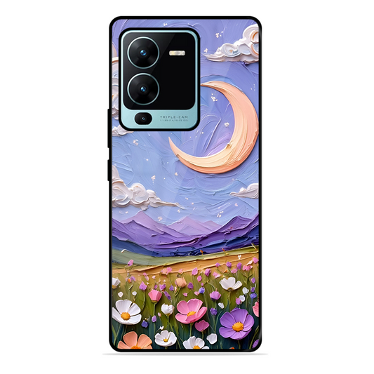 Beauty In Floral Printed Protective Phone Cover forVivo V25 Pro 5G