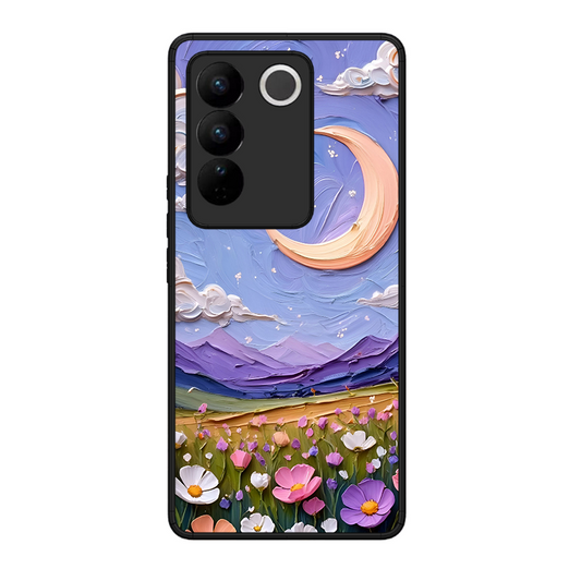 Beauty In Floral Printed Protective Phone Cover forVivo V27 5G