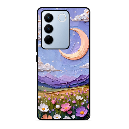 Beauty In Floral Printed Protective Phone Cover forVivo V27 Pro 5G