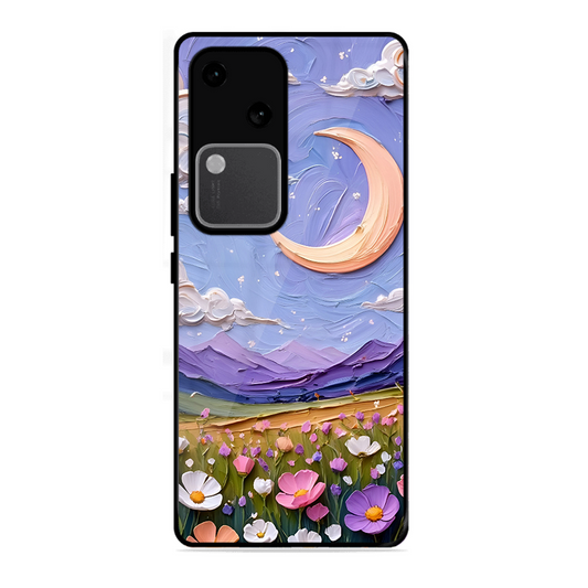 Beauty In Floral Printed Protective Phone Cover forVivo V30 5G